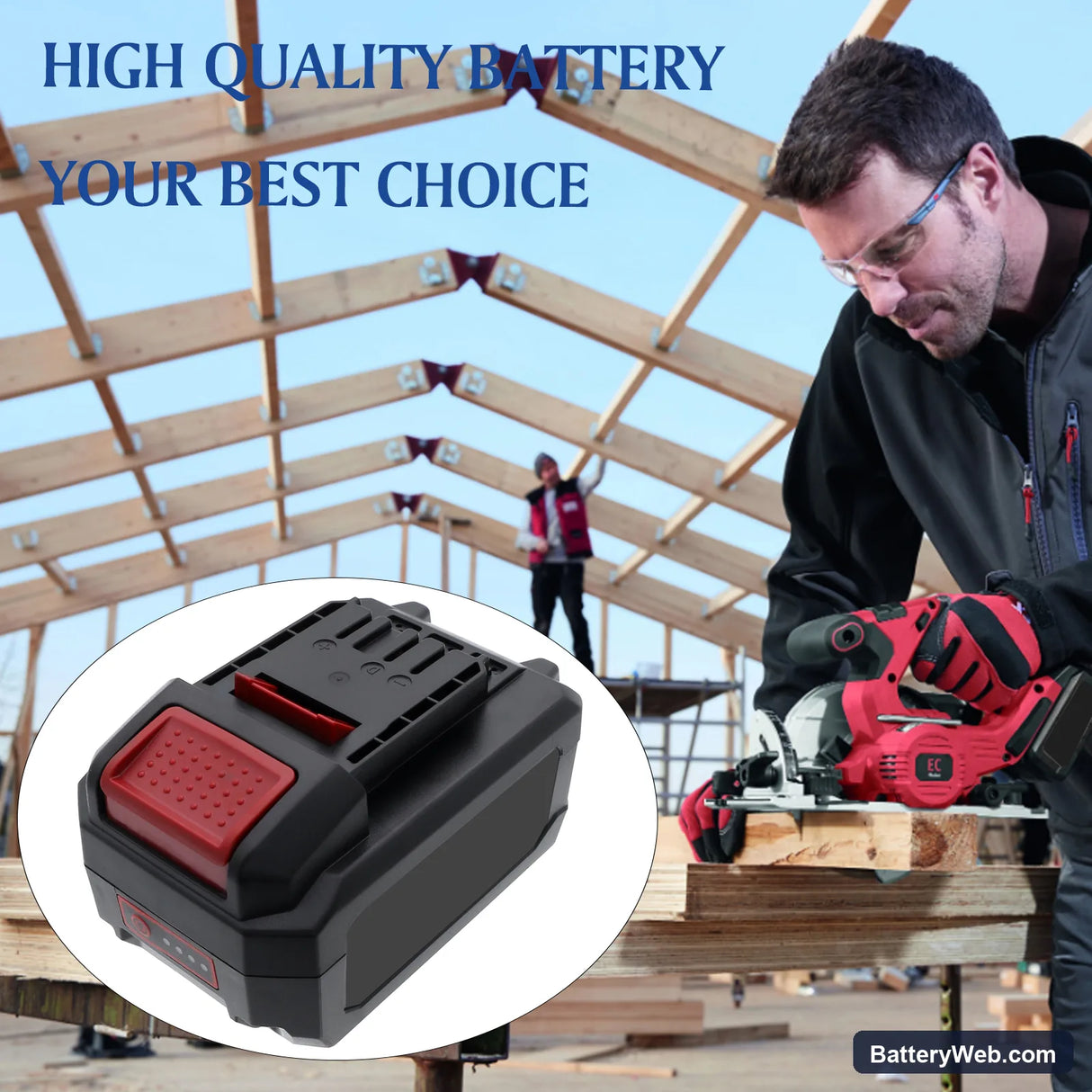 FLEX 517674 CS 45 18.0-EC C Compact cordless circular saw Replacement Battery, 18V, 3000mAh, Li-ion 1