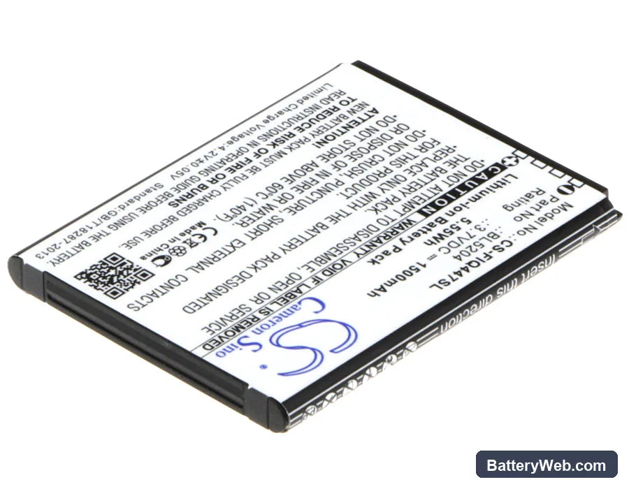 Fly IQ447 Replacement Battery, 3.7V, 1500mAh, Li-ion 2