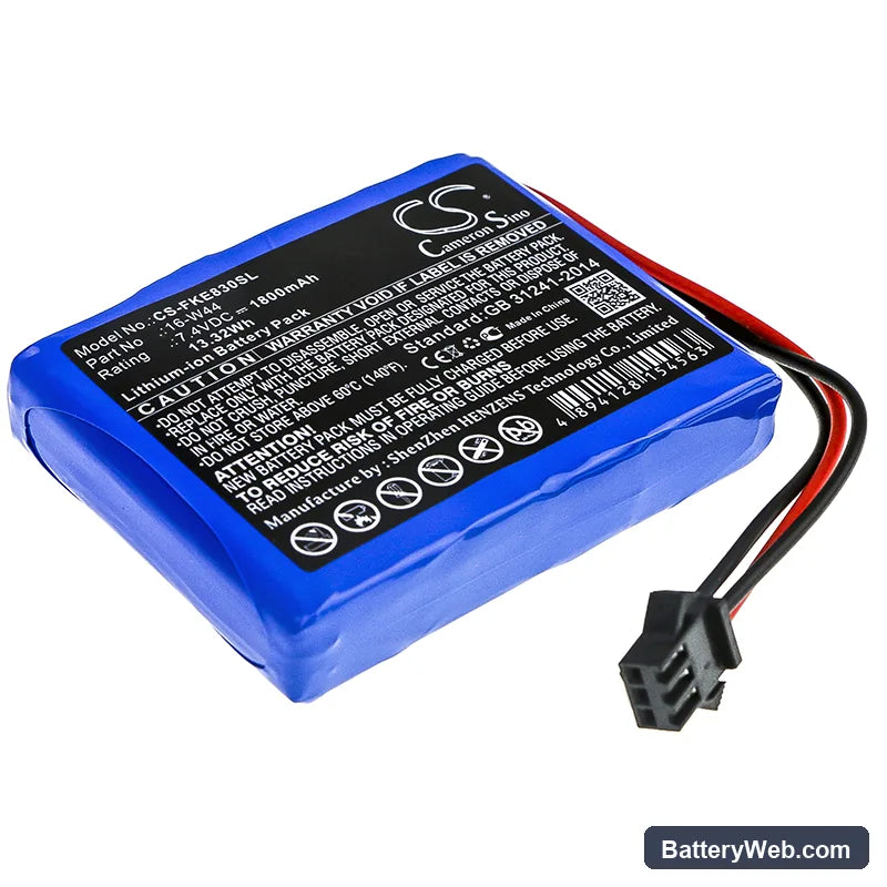 Fluke 830 Replacement Battery, 7.4V, 1800mAh, Li-ion 1