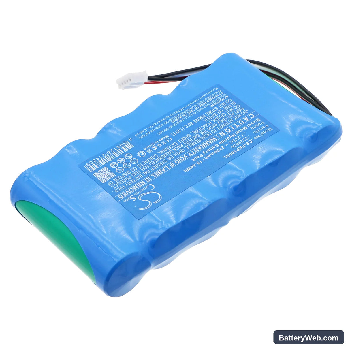 Fluke SigmaPace 1000 Replacement Battery, 7.2V, 2700mAh, Ni-MH 2