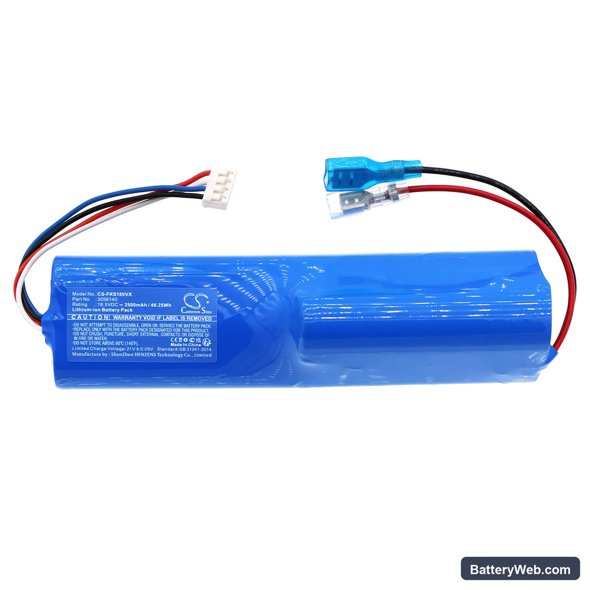 Fakir premium Replacement Battery, 18.5V, 2500mAh, Li-ion 3