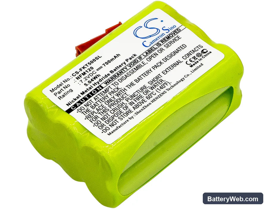 Fluke FiberInspector Mini Replacement Battery, 7.2V, 700mAh, Ni-MH 1