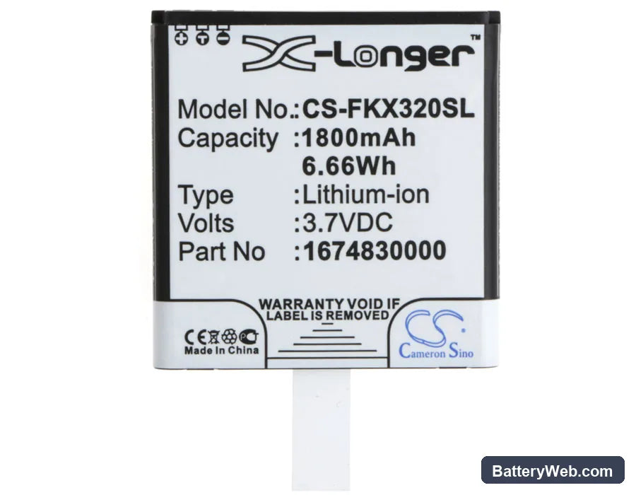 Falk IBEX 25 Replacement Battery, 3.7V, 1800mAh, Li-ion 5