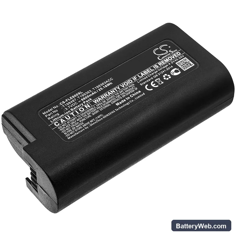 Flir E33 Replacement Battery, 3.7V, 6800mAh, Li-ion 1