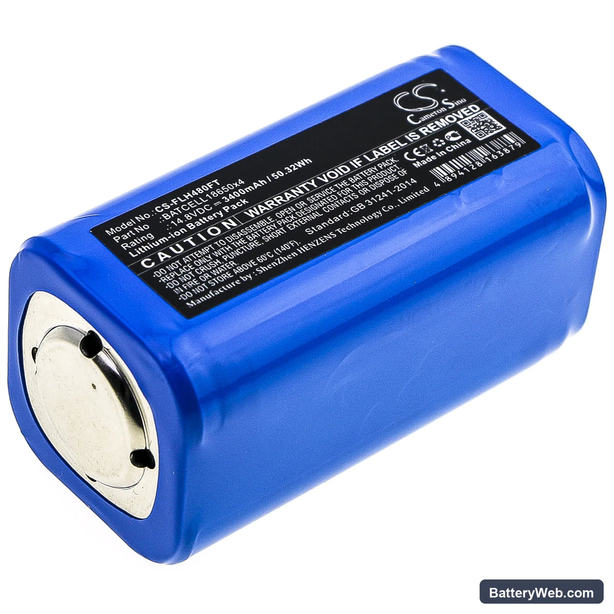 Bigblue TL4000P Replacement Battery, 14.8V, 3400mAh, Li-ion 1