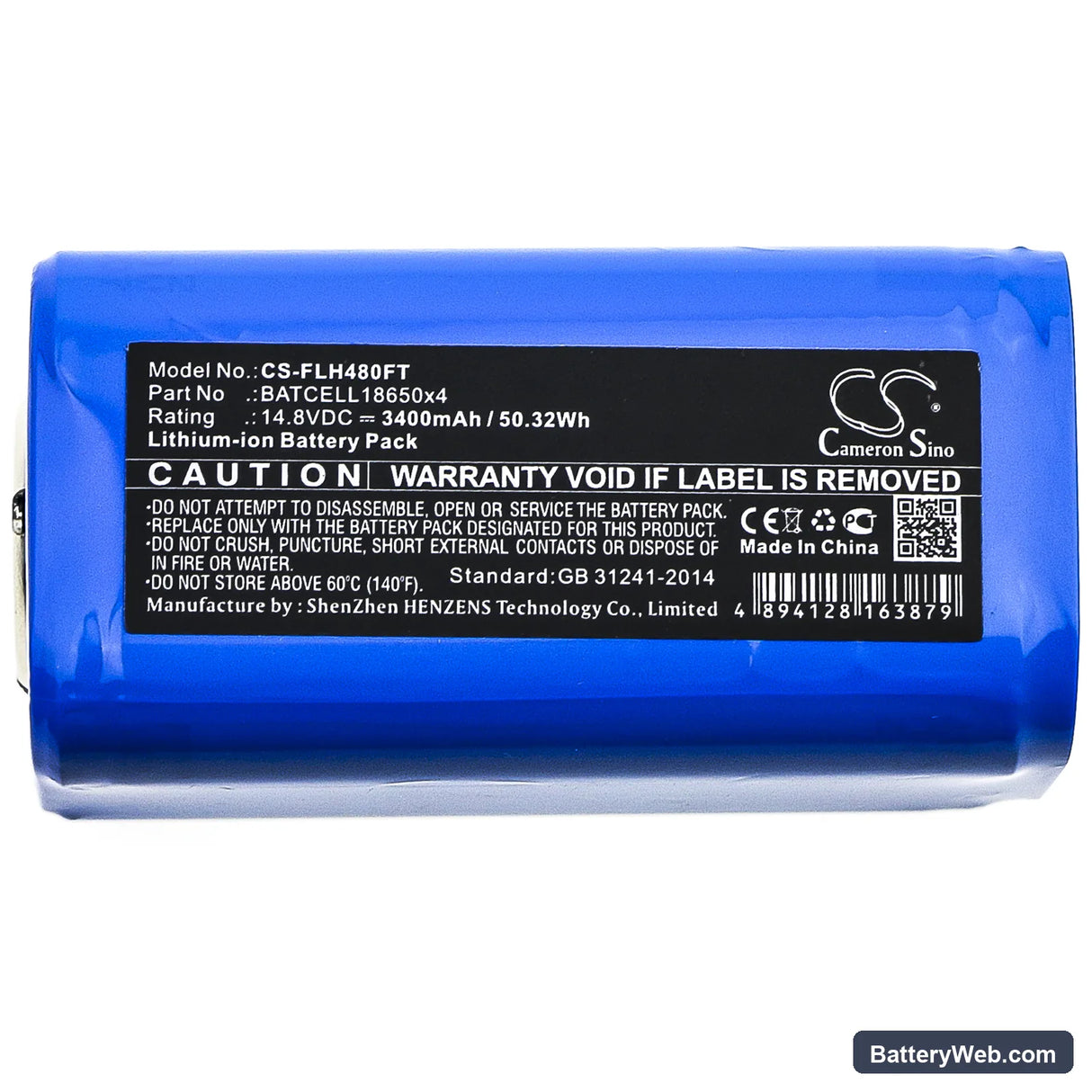 Bigblue TL4000P Replacement Battery, 14.8V, 3400mAh, Li-ion 3