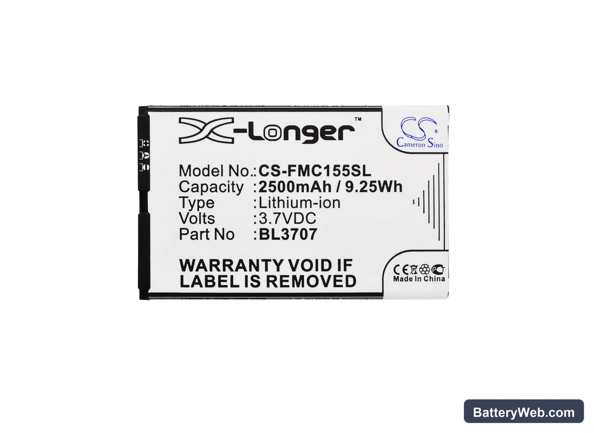 Fly MC155 Replacement Battery, 3.7V, 2500mAh, Li-ion 5