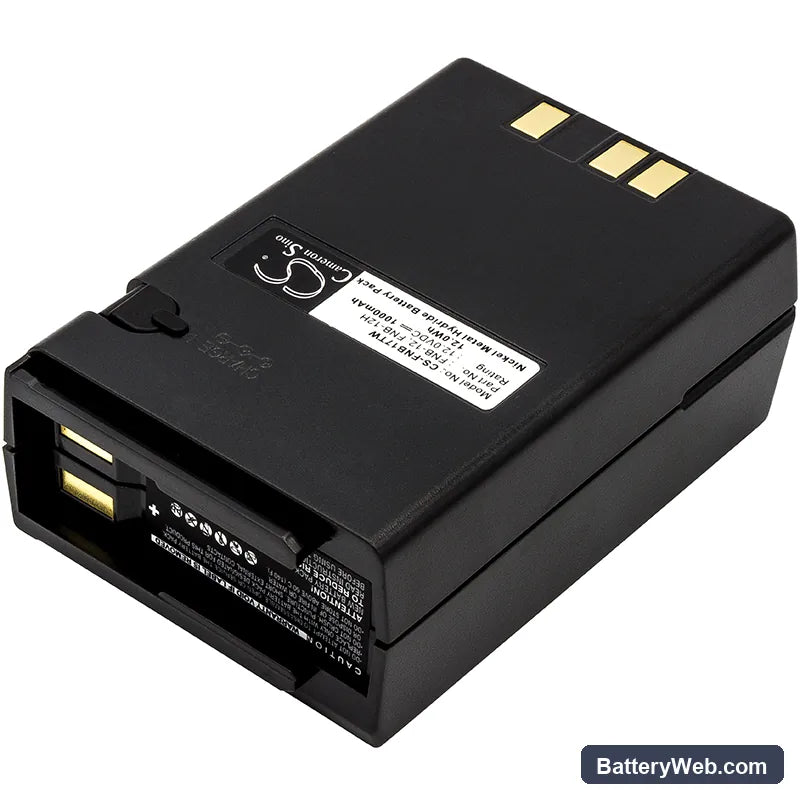 Vertex Standard FT-23R Replacement Battery, 12V, 1000mAh, Ni-MH 2