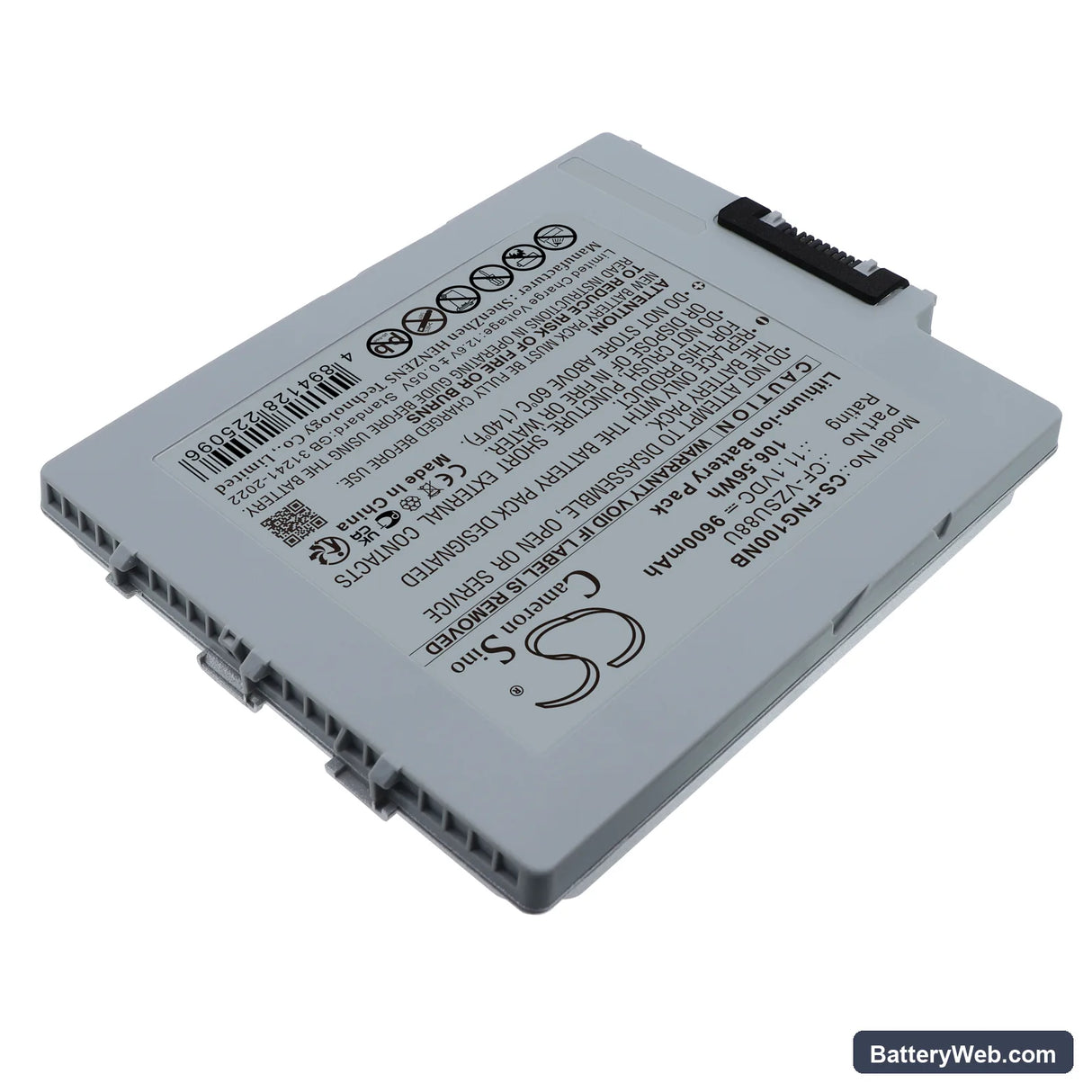 Panasonic FZ-G1 Replacement Battery, 11.1V, 9600mAh, Li-ion 2