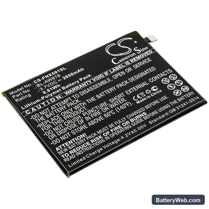 Infinix Infinix Smart Replacement Battery, 3.7V, 2650mAh, Li-Polymer 1