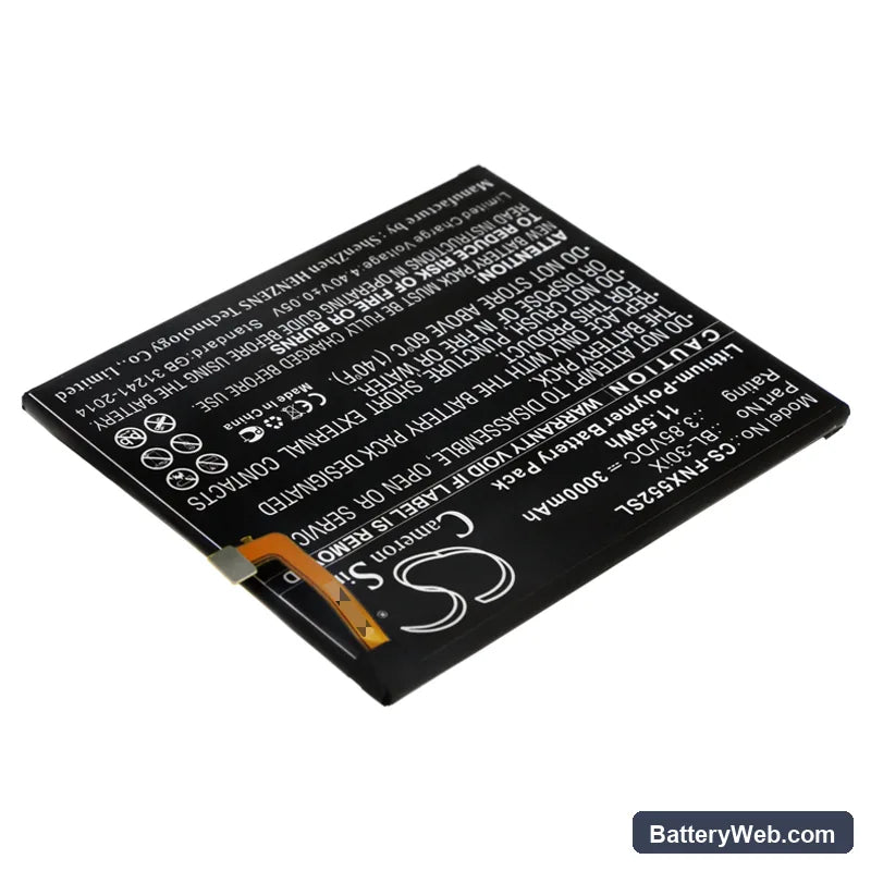 Infinix Zero 3 Replacement Battery, 3.85V, 3000mAh, Li-Polymer 2