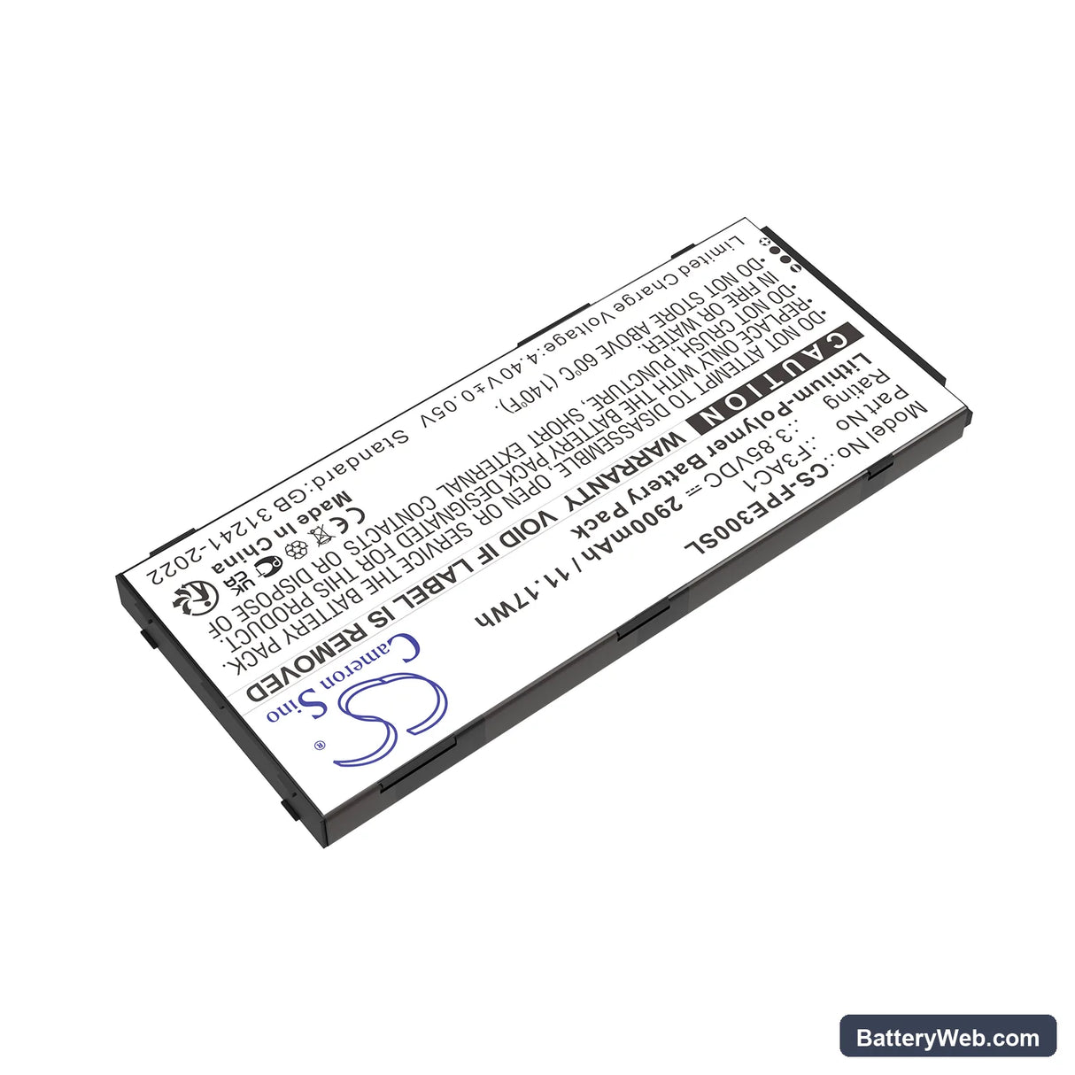 Fairphone Fairphone 3 Replacement Battery, 3.85V, 2900mAh, Li-Polymer 2