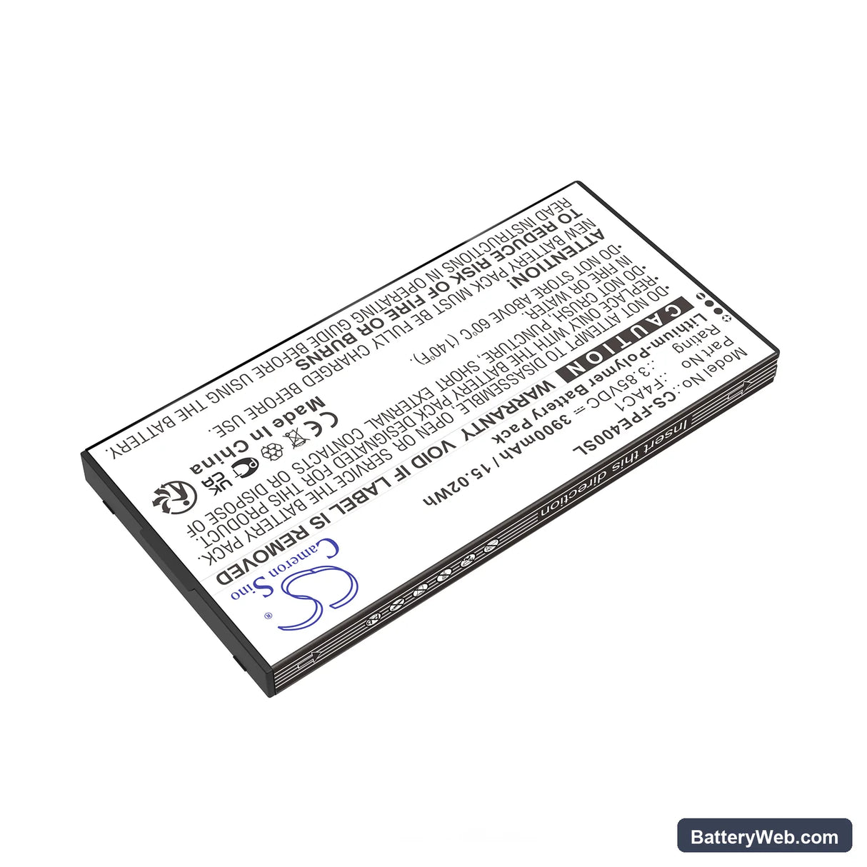 Fairphone Fairphone 4 Replacement Battery, 3.85V, 3900mAh, Li-Polymer 2
