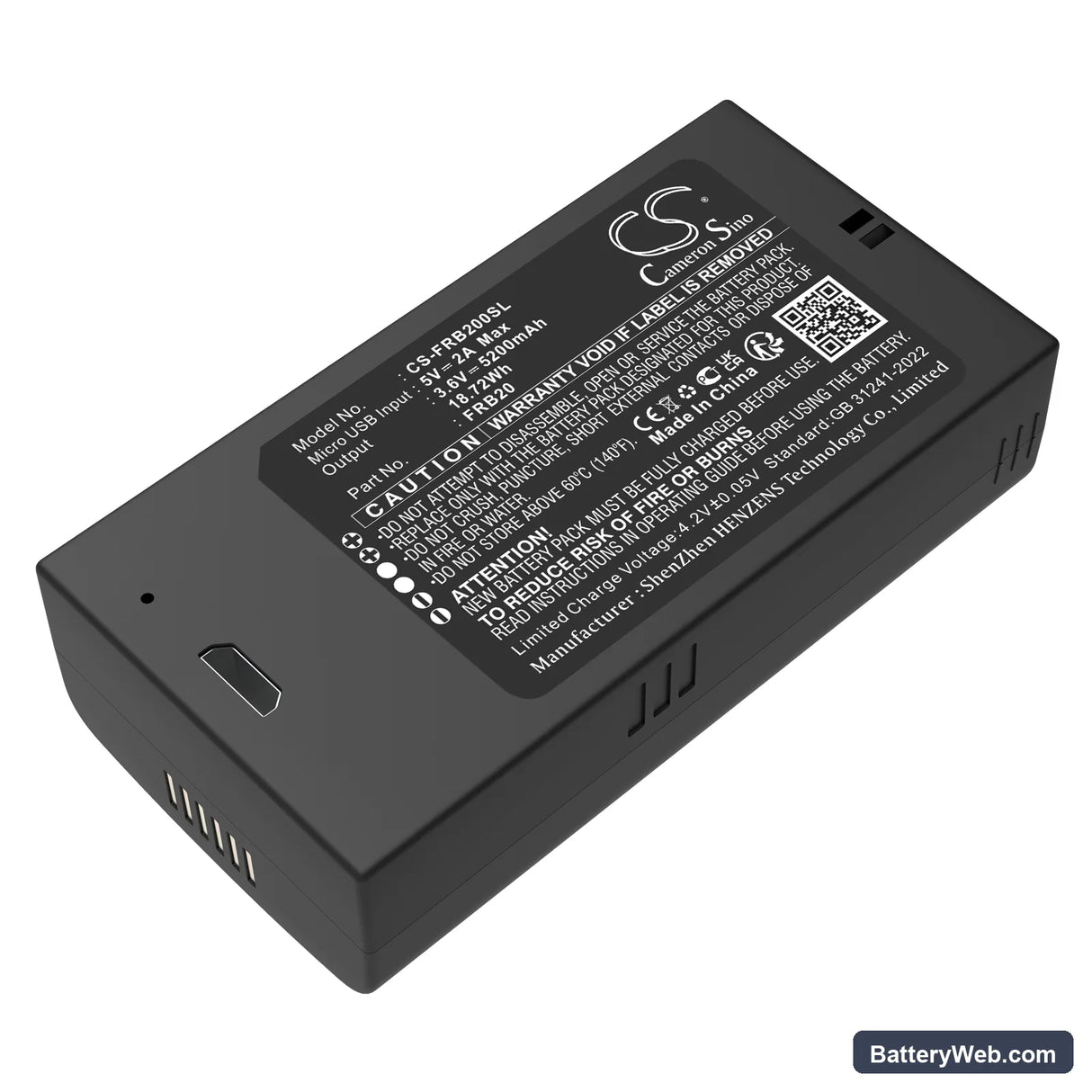 Imou Cell 2 Camera Replacement Battery, 3.6V, 5200mAh, Li-ion 4