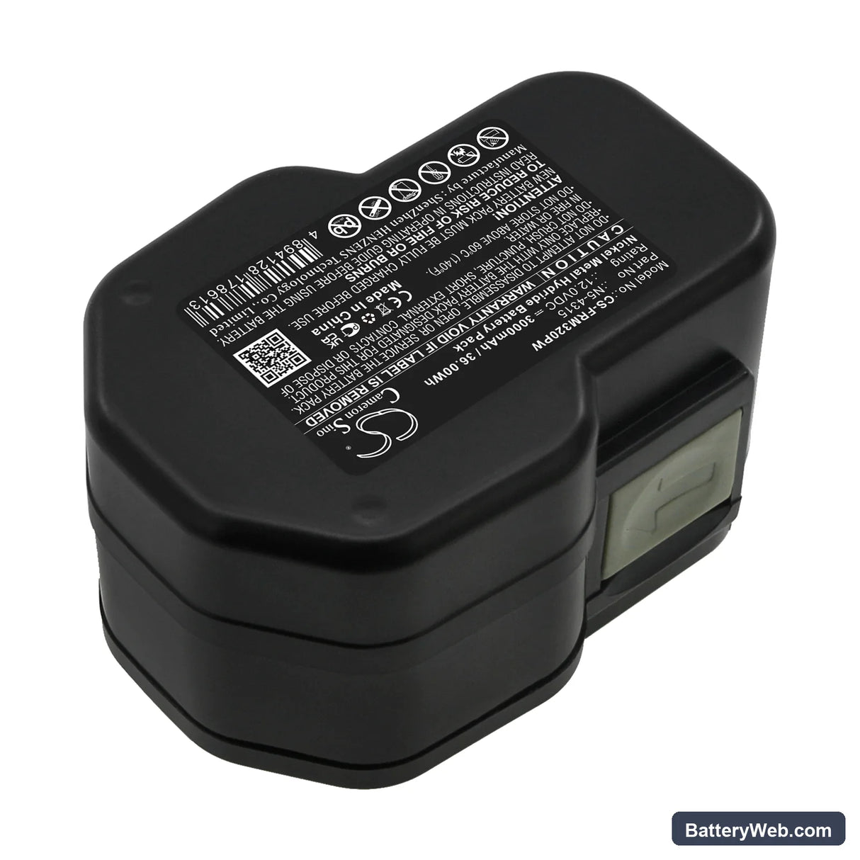 Fromm P320 Replacement Battery, 12V, 3000mAh, Ni-MH 2