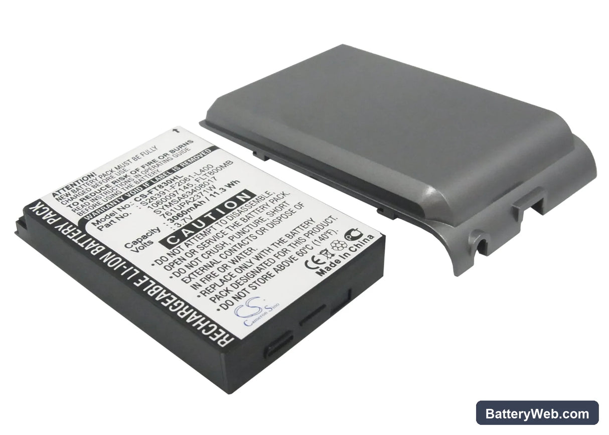 Fujitsu Loox T800 Replacement Battery, 3.7V, 3060mAh, Li-Polymer 1