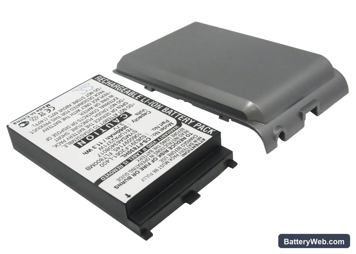 Fujitsu Loox T800 Replacement Battery, 3.7V, 3060mAh, Li-Polymer 2