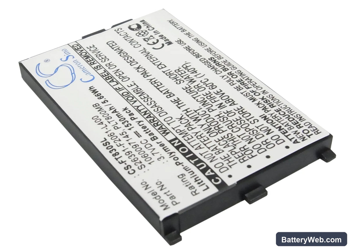 Fujitsu Loox T800 Replacement Battery, 3.7V, 1530mAh, Li-Polymer 2