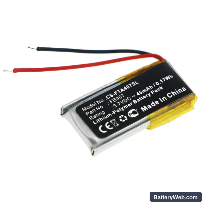 FitBit Alta HR Replacement Battery, 3.7V, 45mAh, Li-Polymer 1