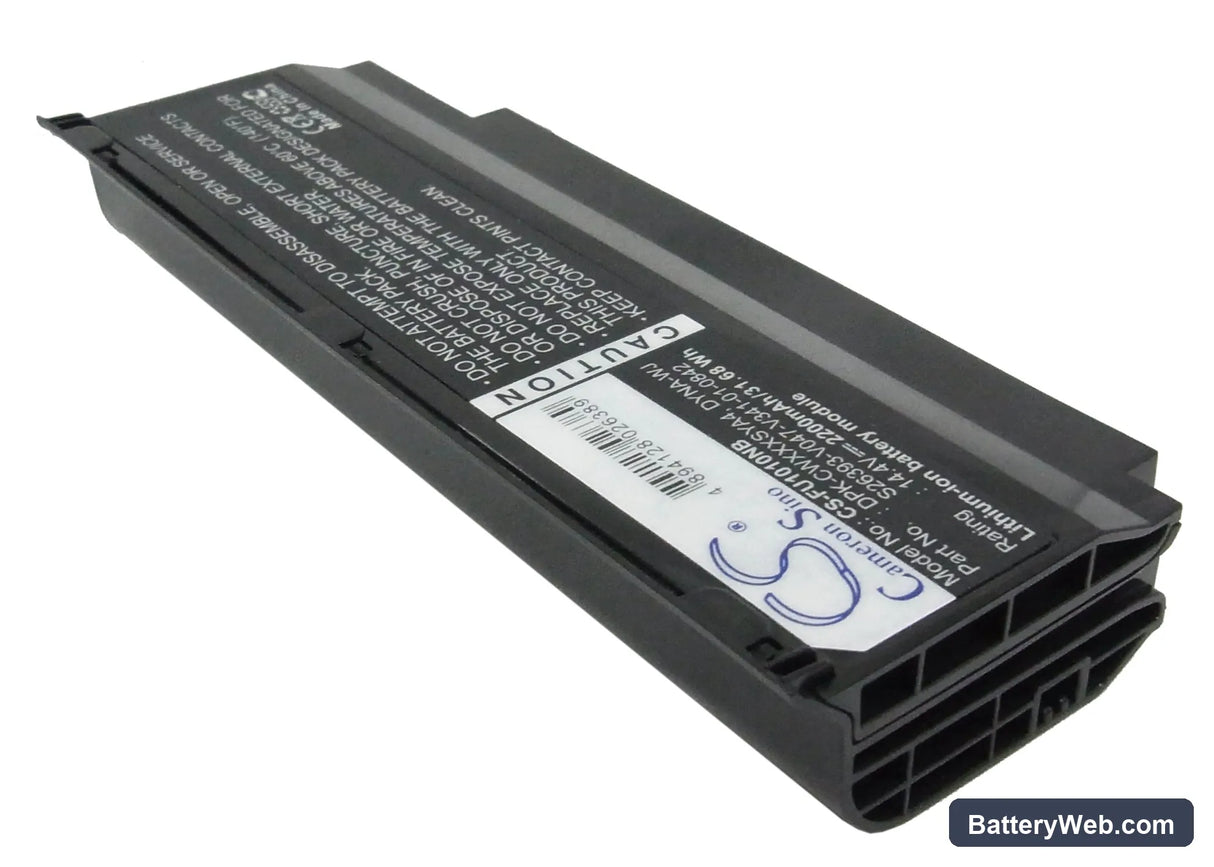 Fujitsu M1010 Replacement Battery, 14.4V, 2200mAh, Li-ion 2