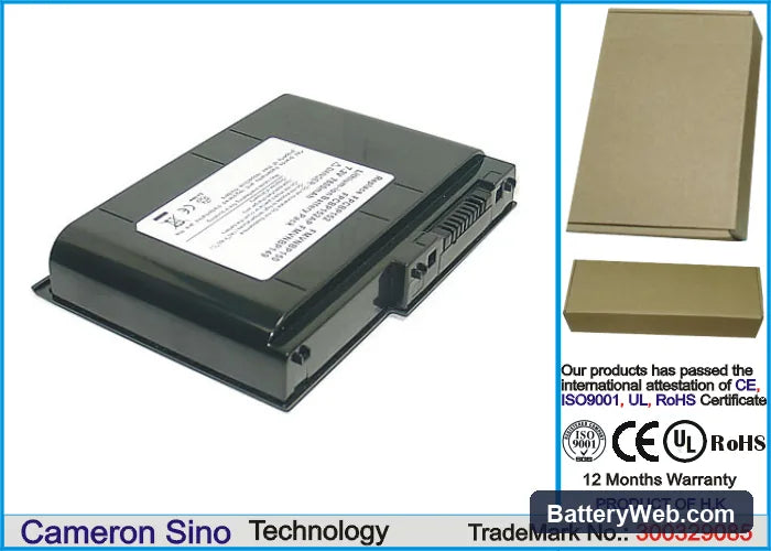Fujitsu FMV-LifeBook B8220 Replacement Battery, 7.2V, 7800mAh, Li-ion 1