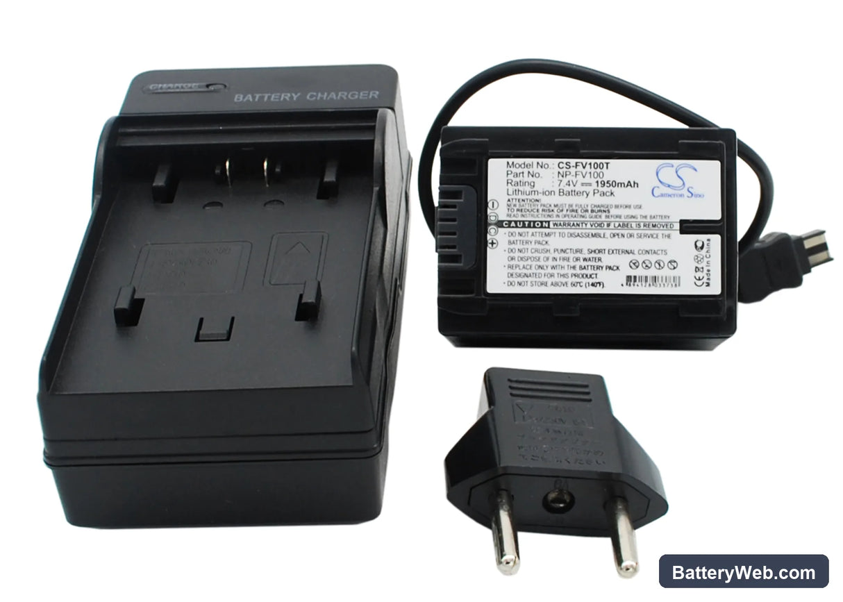 Sony HDR-TG1 Replacement Battery, 7.4V, 1950mAh, Li-ion 1
