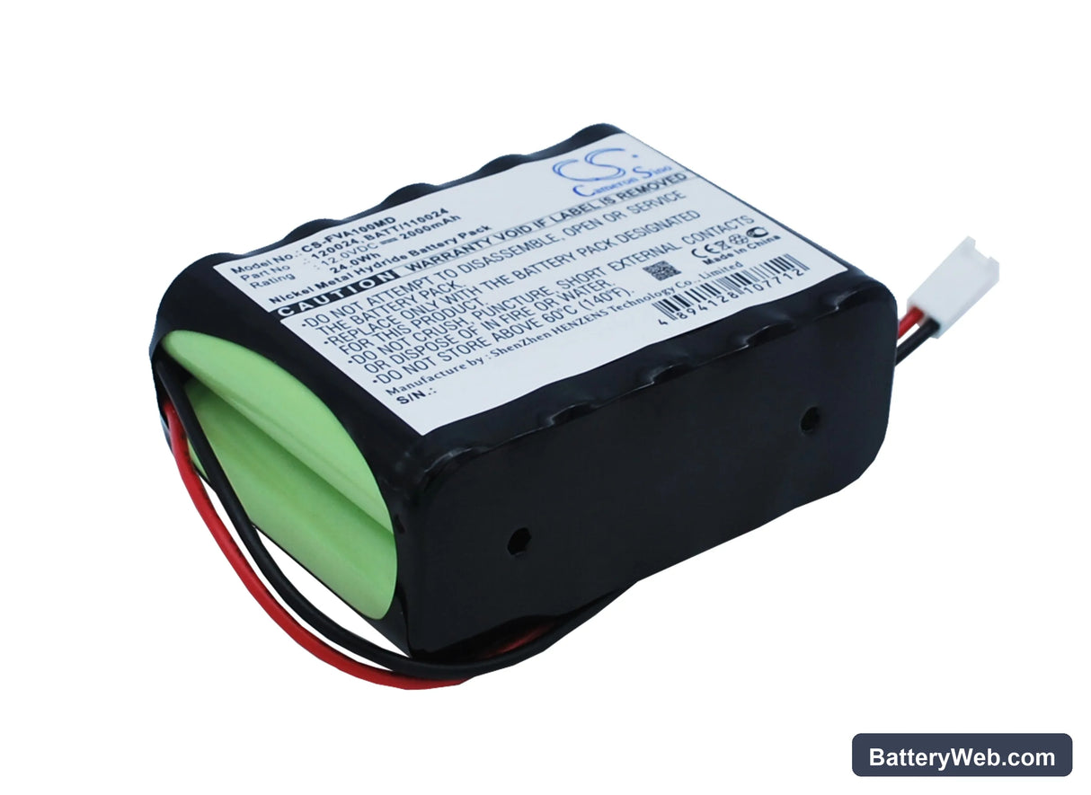 Fresenius P-200 Replacement Battery, 12V, 2000mAh, Ni-MH 2
