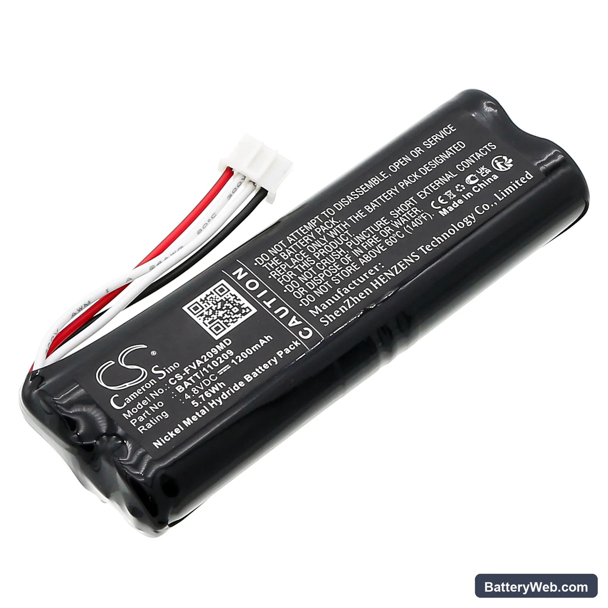 Fresenius Pump Applix Replacement Battery, 4.8V, 1200mAh, Ni-MH 1
