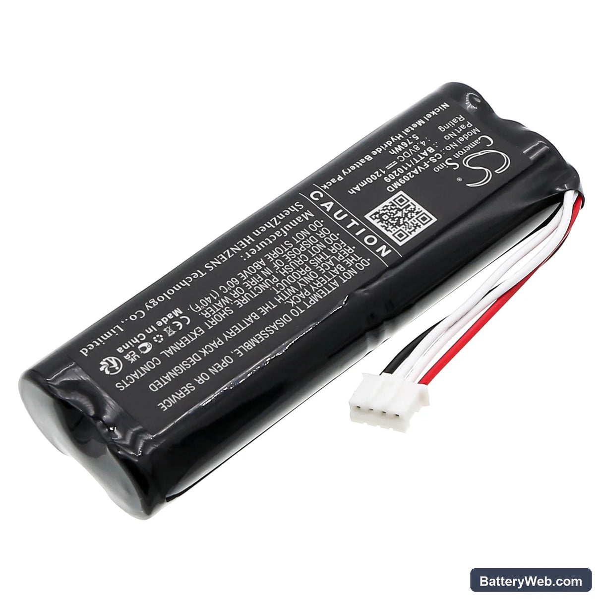 Fresenius Pump Applix Replacement Battery, 4.8V, 1200mAh, Ni-MH 2