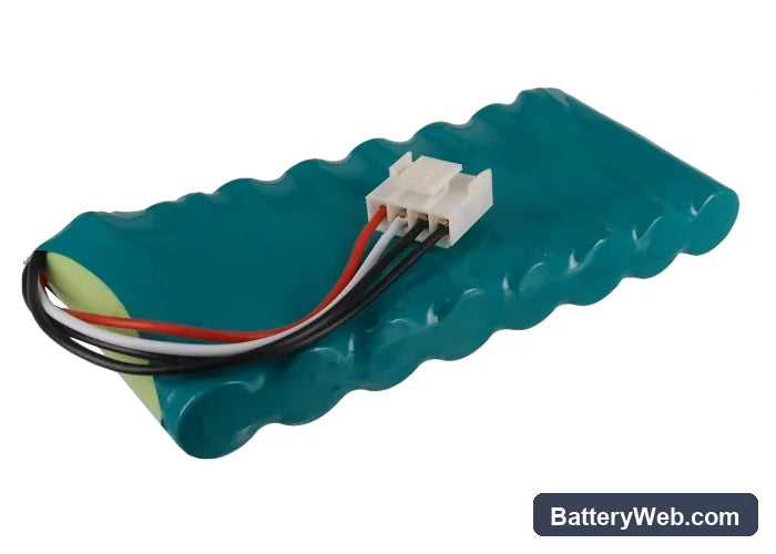 Fukuda FX-2111 Replacement Battery, 9.6V, 2000mAh, Ni-MH 3