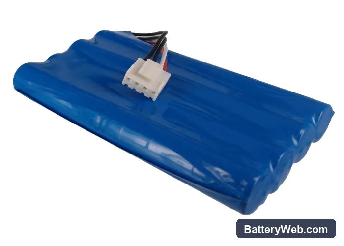 Fukuda FX-7302 Replacement Battery, 9.6V, 4000mAh, Ni-MH 3