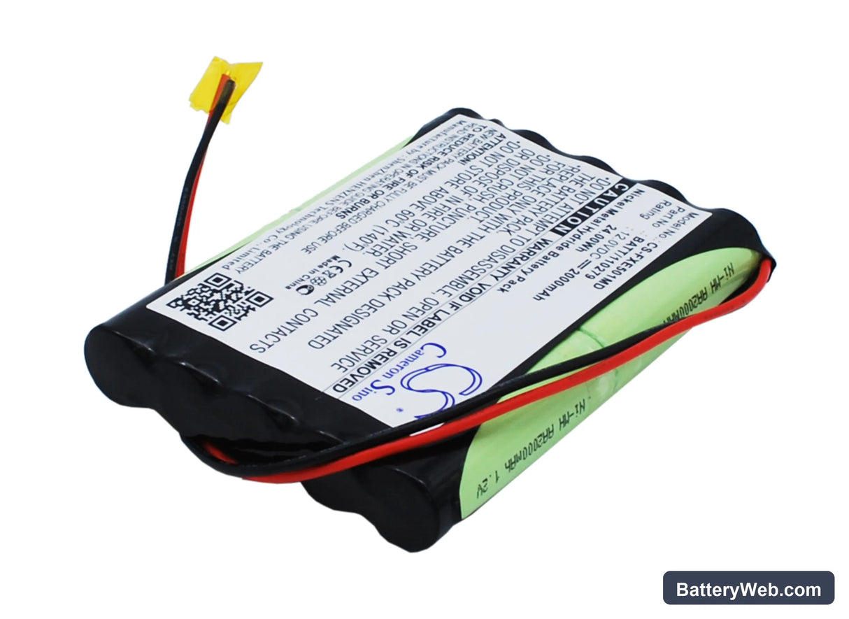 Fukuda Cardisuny ME501BX ECG Analyzer Replacement Battery, 12V, 2000mAh, Ni-MH 2