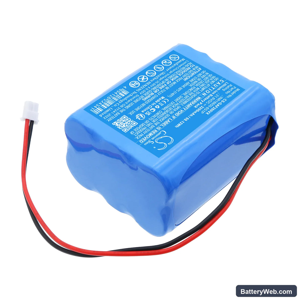 Geek Aire Fan CF2 Replacement Battery, 21.6V, 3200mAh, Li-ion 2