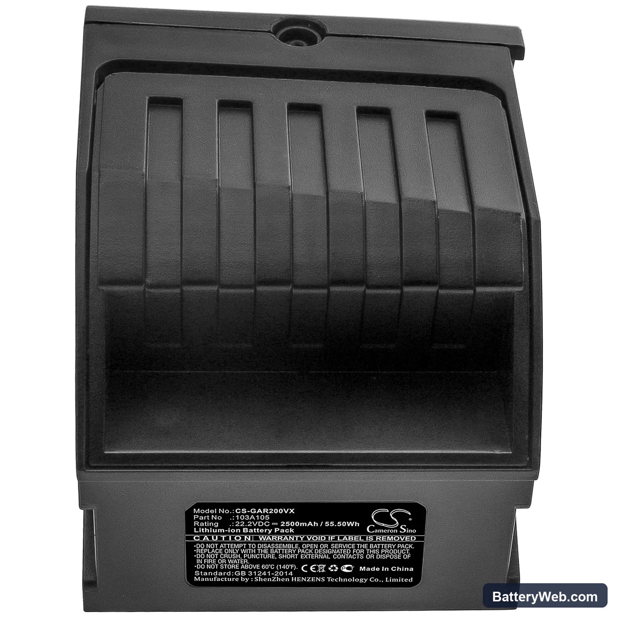 Gtech AirRam MK2 Replacement Battery, 22.2V, 2500mAh, Li-ion 5