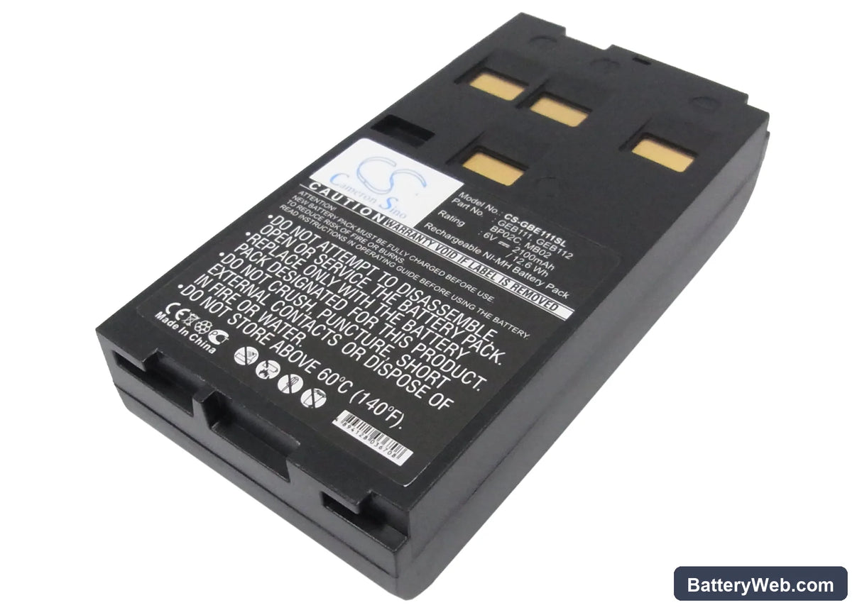 Leica TPS400 Replacement Battery, 6V, 2100mAh, Ni-MH 1