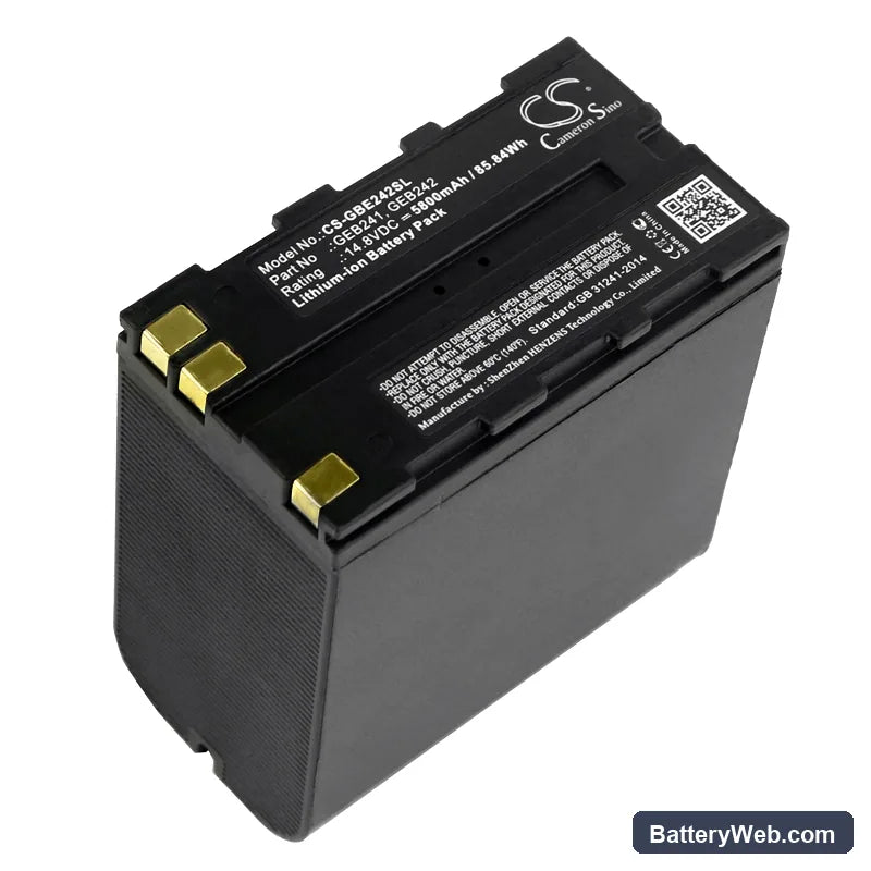 Leica TS30 Total Station Replacement Battery, 14.8V, 5800mAh, Li-ion 1