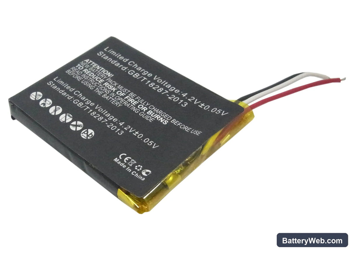 GoPro Wi-Fi Remote Replacement Battery, 3.7V, 350mAh, Li-Polymer 4