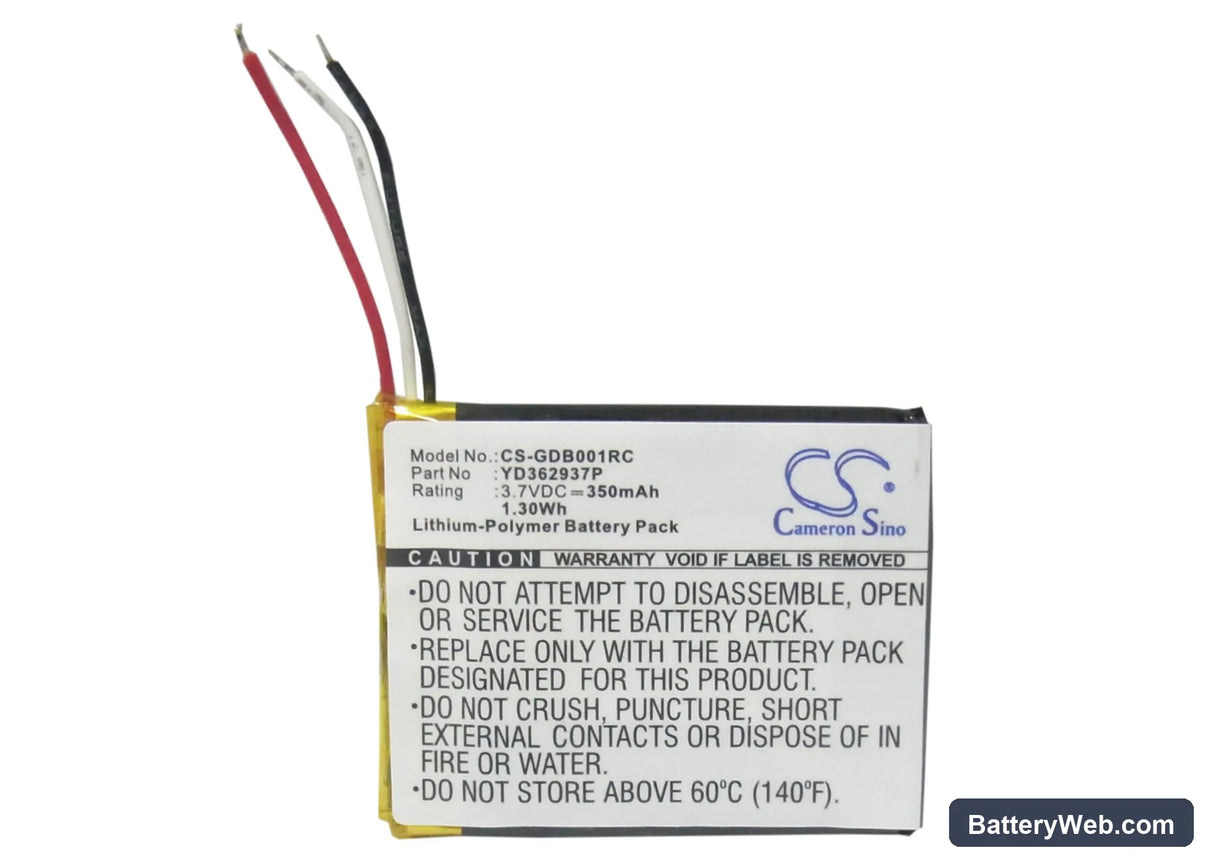 GoPro Wi-Fi Remote Replacement Battery, 3.7V, 350mAh, Li-Polymer 5