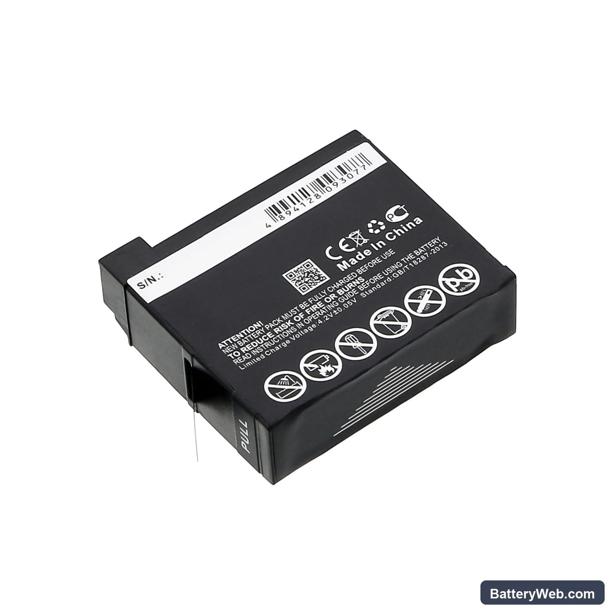 GoPro Hero 4 Replacement Battery, 3.7V, 950mAh, Li-ion 4