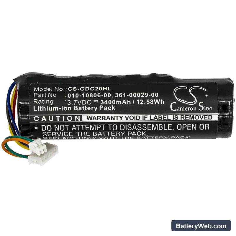 Garmin Astro 220 Replacement Battery, 3.7V, 3400mAh, Li-ion 3