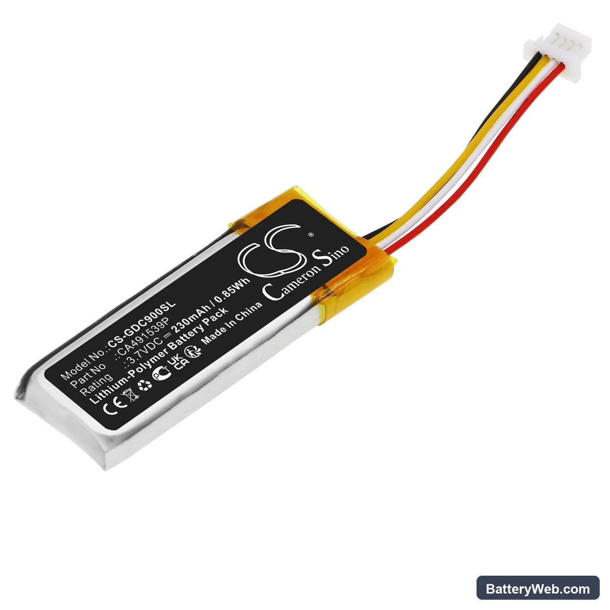 Google Daydream Controller Replacement Battery, 3.7V, 230mAh, Li-Polymer 1