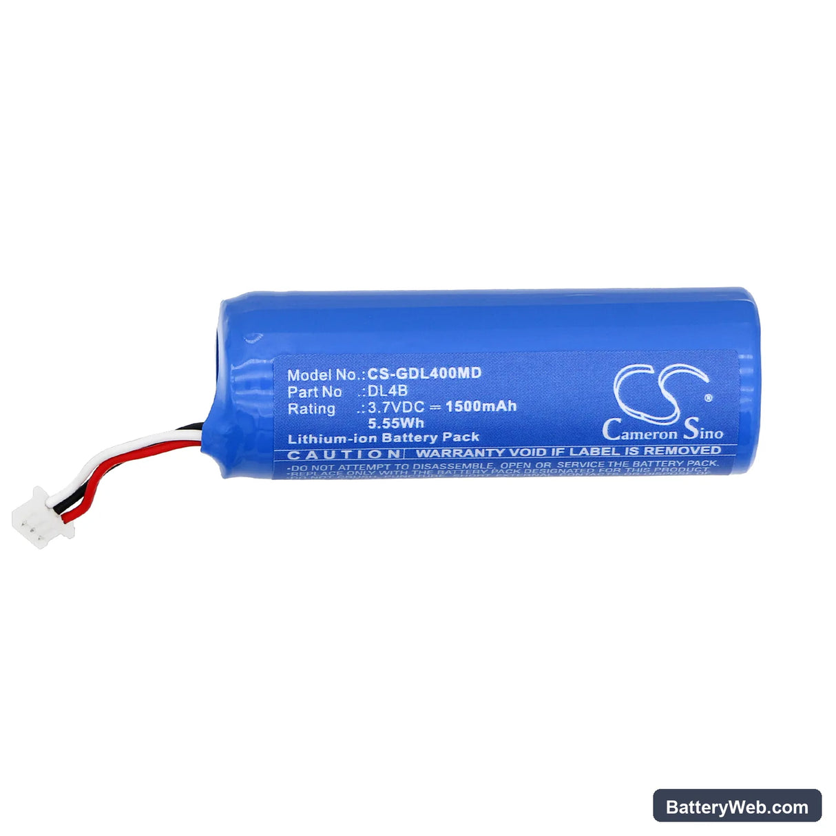 3GEN DermLite 4 Replacement Battery, 3.7V, 1500mAh, Li-ion 3