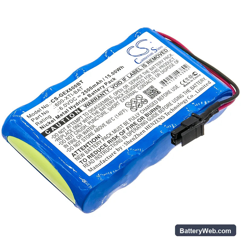 Simon Xti Alarm Panel Replacement Battery, 6V, 2500mAh, Ni-MH 1