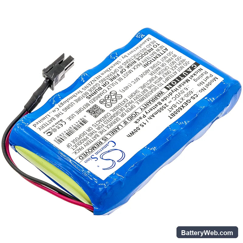 Simon Xti Alarm Panel Replacement Battery, 6V, 2500mAh, Ni-MH 2