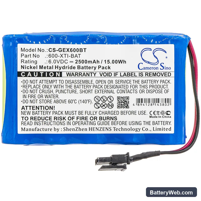 Simon Xti Alarm Panel Replacement Battery, 6V, 2500mAh, Ni-MH 3