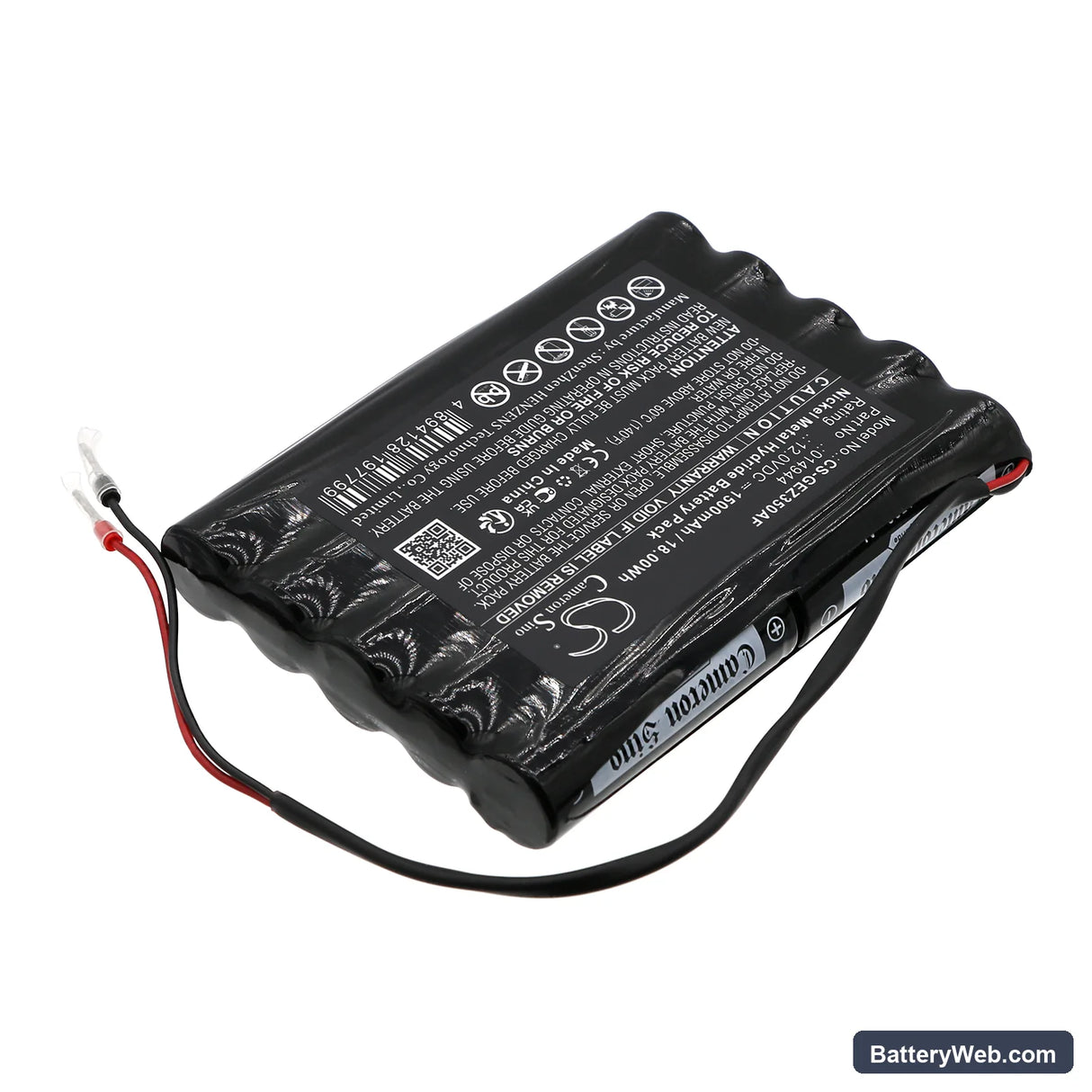 GEZE SMD Replacement Battery, 12V, 1500mAh, Ni-MH 2
