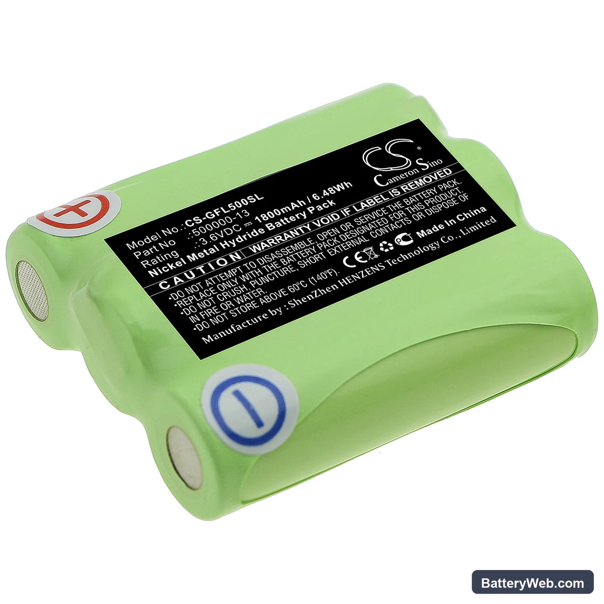 Geo-Fennel Multi-Liner FL 50 plus Replacement Battery, 3.6V, 1800mAh, Ni-MH 1