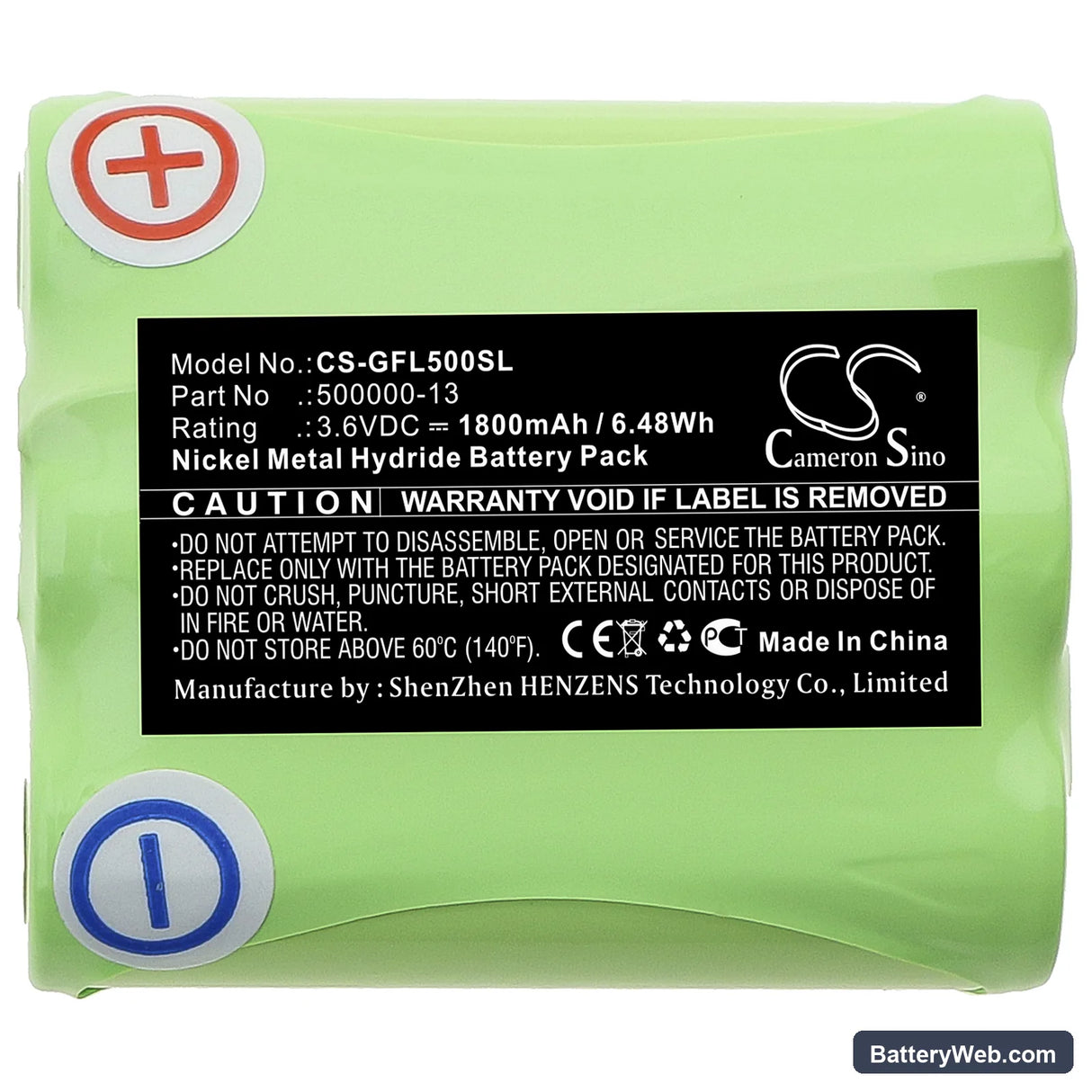 Geo-Fennel Multi-Liner FL 50 plus Replacement Battery, 3.6V, 1800mAh, Ni-MH 3
