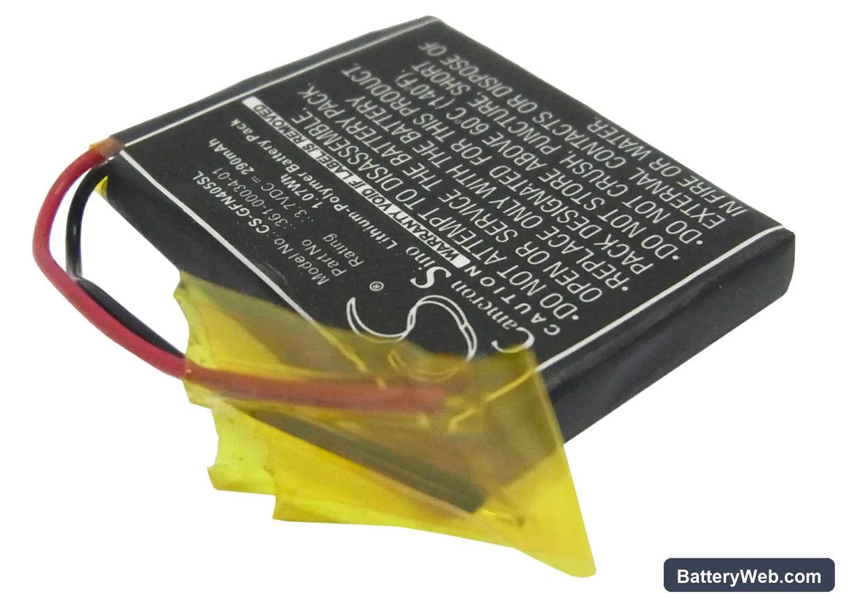 Garmin Foretrex 405 Replacement Battery, 3.7V, 290mAh, Li-Polymer 2
