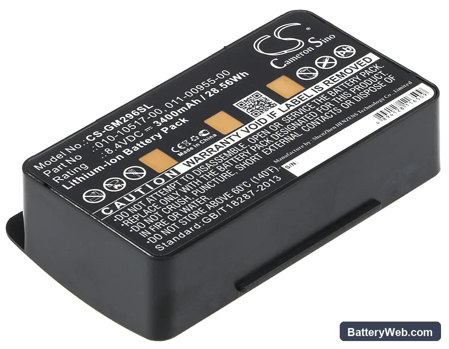 Garmin GPSMAP 276 Replacement Battery, 8.4V, 3400mAh, Li-ion 1
